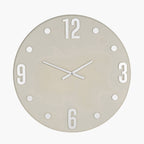 Cool Grey and Silver Metal Retro Wall Clock