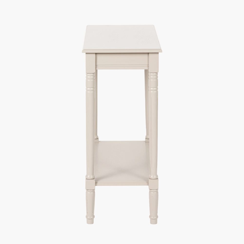 Heritage Putty Pine Wood Console Table