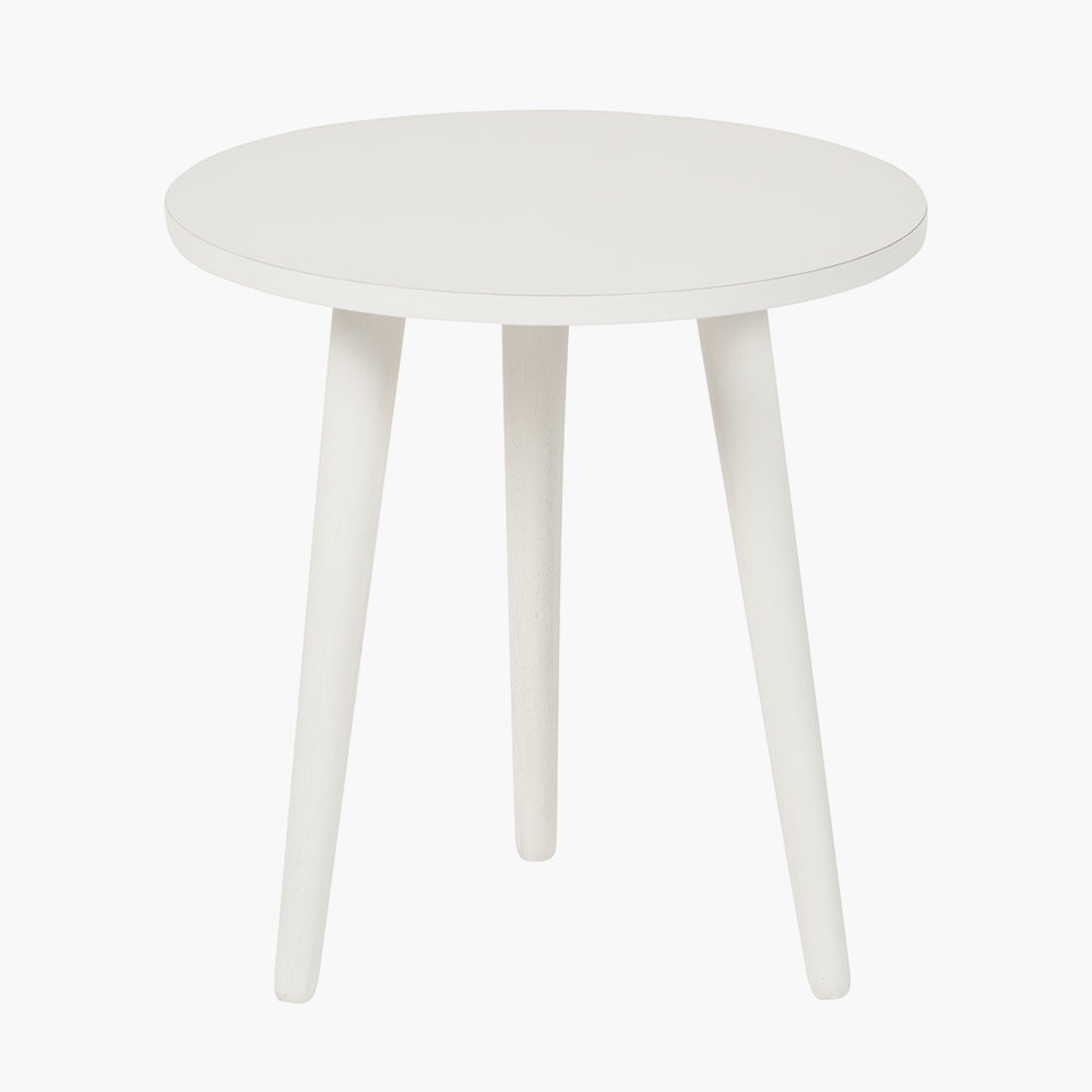 Croft Linen Pine Wood Side Table