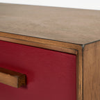 Klee Mulberry Pine Wood 3 Drawer Unit