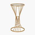 Liberty Glass and Gold Metal Small Side Table