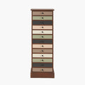 Loft Sage Multicoloured Pine Wood 13 Drawer Unit