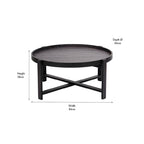 Marmara Dark Grey Oak Veneer Coffee Table