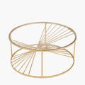 Liberty Glass and Gold Metal Coffee Table