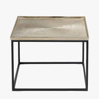 Franklin Gold Cast and Black Metal Coffee Table