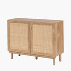 Henrik Natural Rattan 2 Door Cabinet