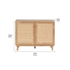 Henrik Natural Rattan 2 Door Cabinet