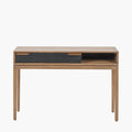 Gio Black and Natural Acacia Wood 1 Drawer Console Table