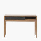 Gio Black and Natural Acacia Wood 1 Drawer Console Table