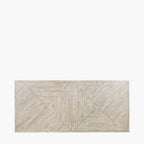 Marca Sand Wash Acacia Wood and Black Metal 8 Seater Dining Table
