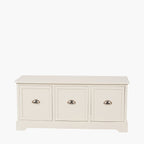Croft Linen Pine Wood 3 Drawer Unit