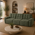 Dallas Electric Sofabed Green 3 Seater