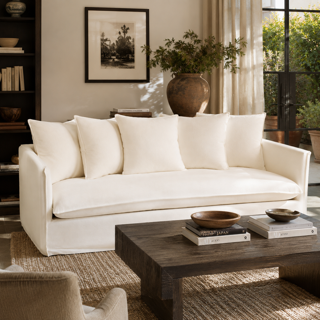 Antibes 3 Seat Cream Sofa