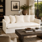 Antibes 3 Seat Cream Sofa