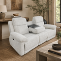 Owen Power Recliner Beige 3 Seater