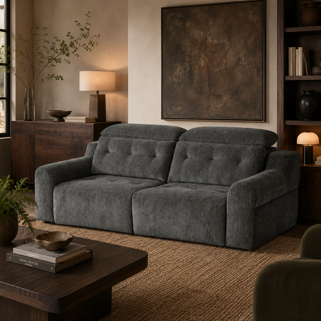 Harrison Electric Sofa Charcoal