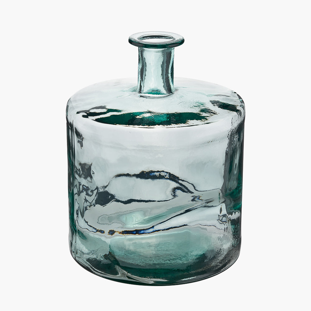 Clear Recycled Glass Bottle Vase