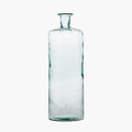Clear Recycled Glass Tall Bottle Vase