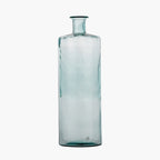 Clear Recycled Glass Tall Bottle Vase