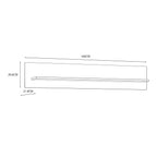 Bohol 160cm Wall Shelf in Riviera Oak/Navy