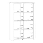 Bohol 2 Door Display Cabinet in Riviera Oak/White
