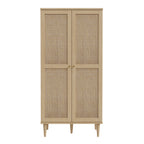 Calasetta 2 Door Display Cabinet in Rattan