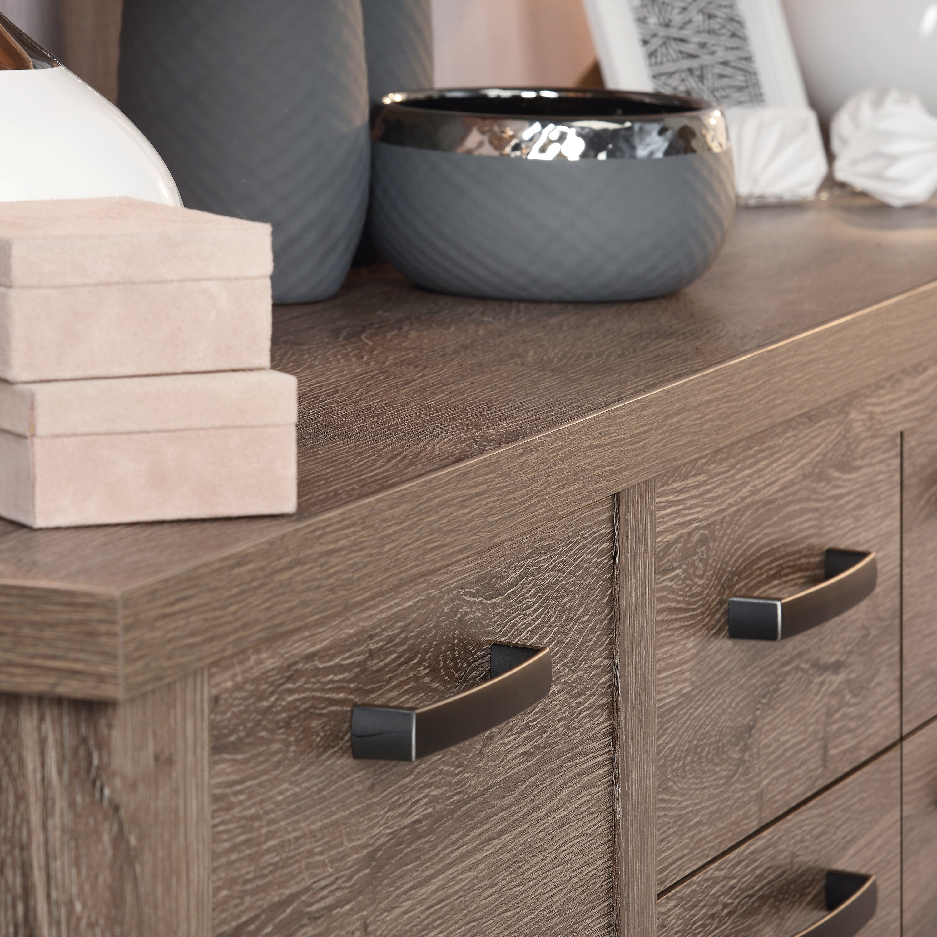 Corona 4 Door 2 Drawer Sideboard in Tabak Oak