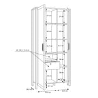 Malte Brun Display Cabinet in Waterford Oak