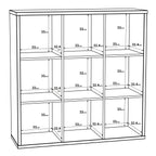 Mauro 3x3 Storage Unit in Sonoma Oak