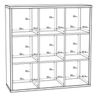 Mauro 3x3 Storage Unit in Concrete Grey