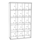 Mauro 3x5 Storage Unit in Matt White