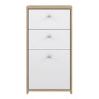 Best Chest Storage Cabinet 2 Drawers 1 Door in Artisan Oak/White