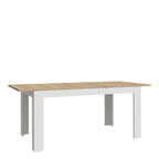 Bohol Extending Dining Table 160-207cm in Riviera Oak/White