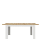 Bohol Extending Dining Table 160-207cm in Riviera Oak/White