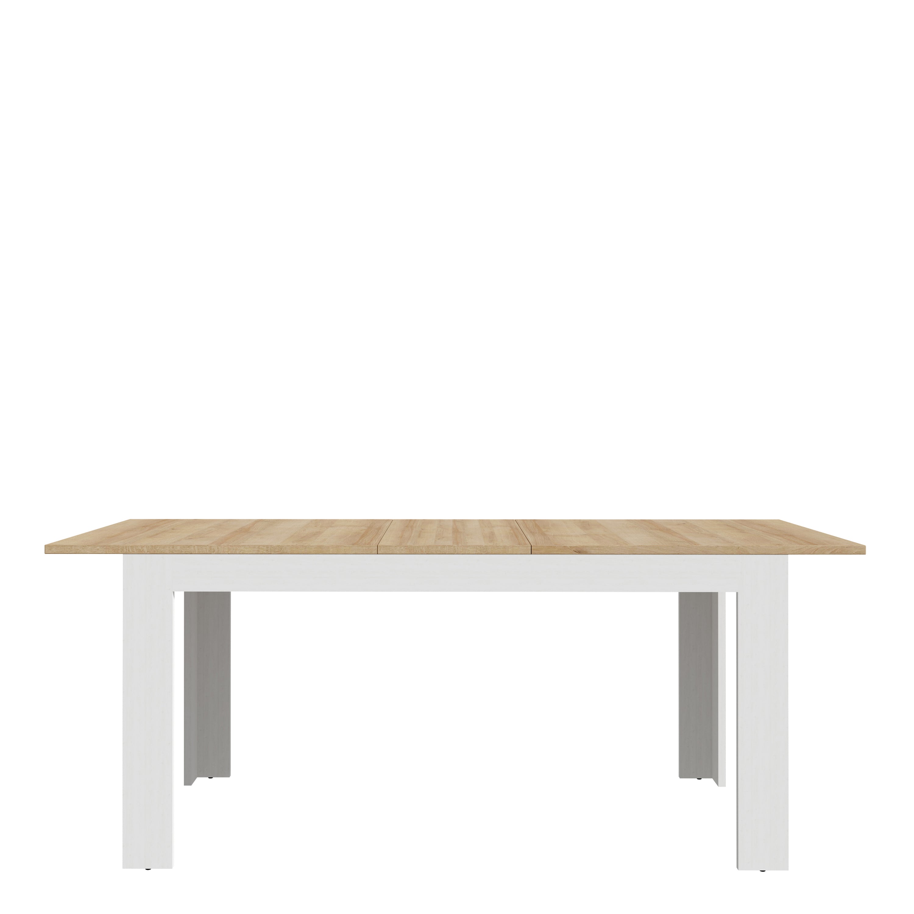 Bohol Extending Dining Table 160-207cm in Riviera Oak/White