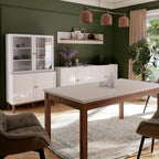 Wensley Wall Shelf in Light Grey and Oak