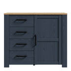 Bohol 1 Door 4 Drawer Chest in Riviera Oak/Navy