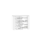 Bohol 1 Door 4 Drawer Chest in Riviera Oak/Navy