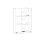 Essential Tall Wide 2 Shelf Bookcase in Vintage Oak