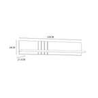 Grafton Wall Shelf In Cream and Oak