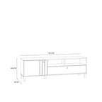 Grafton TV Unit n Cream and Oak