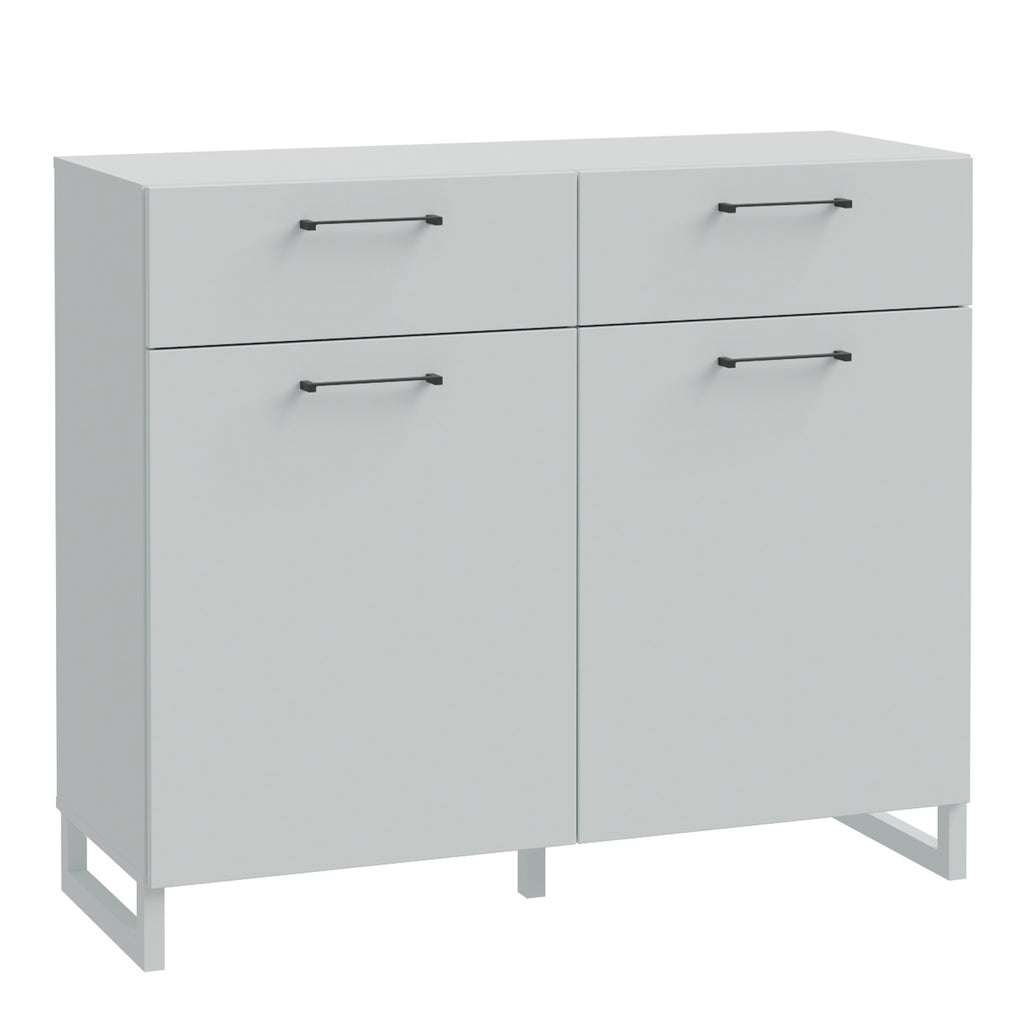 Sali 2 Door 2 Drawer Chest in Light Grey