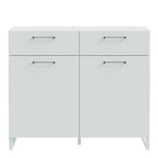 Sali 2 Door 2 Drawer Chest in Light Grey