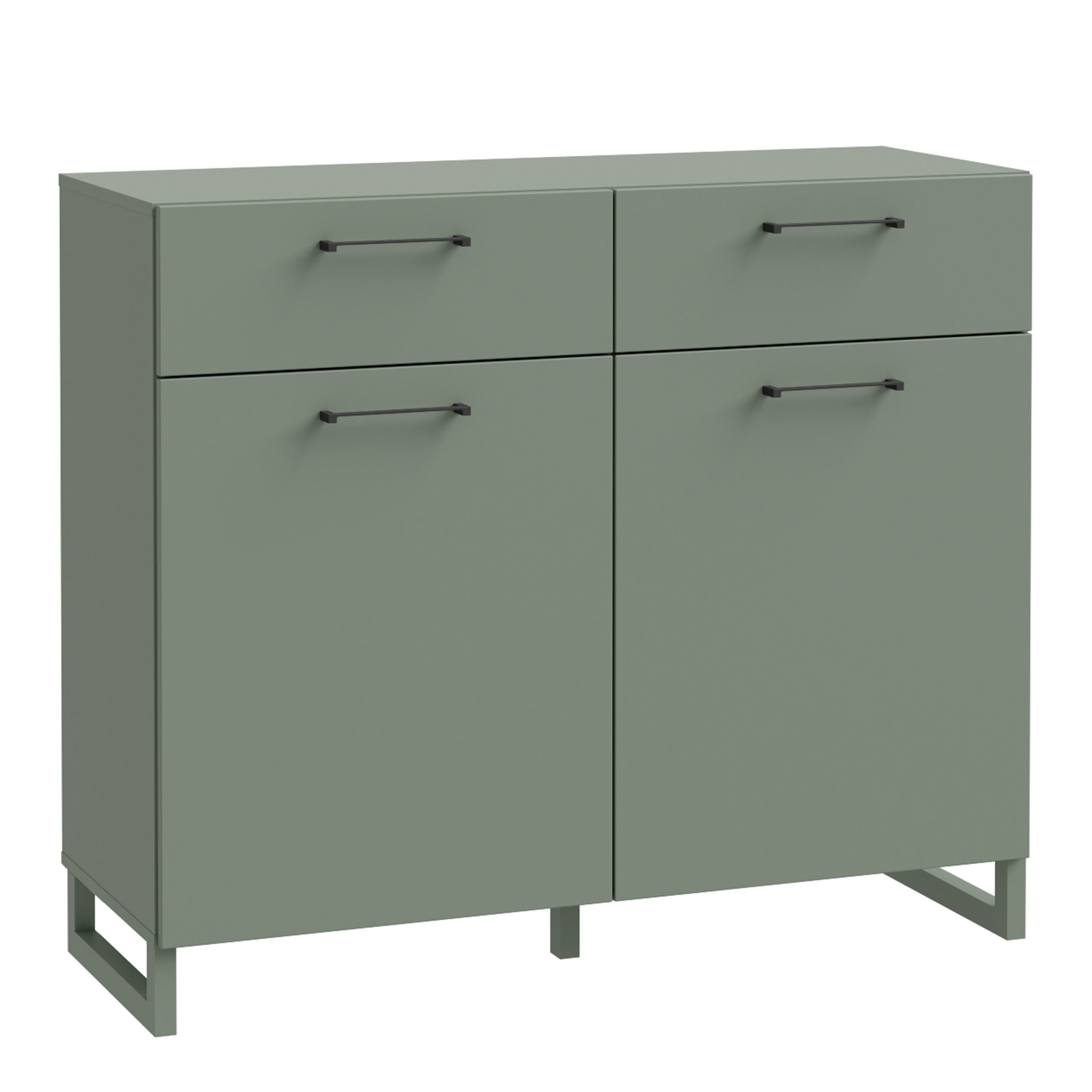 Sali 2 Door  2 Drawer Chest in Sage Green
