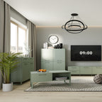 Sali 2 Door  2 Drawer Chest in Sage Green