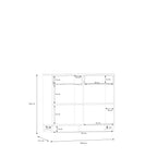 Sali 2 Door  2 Drawer Chest in Sage Green