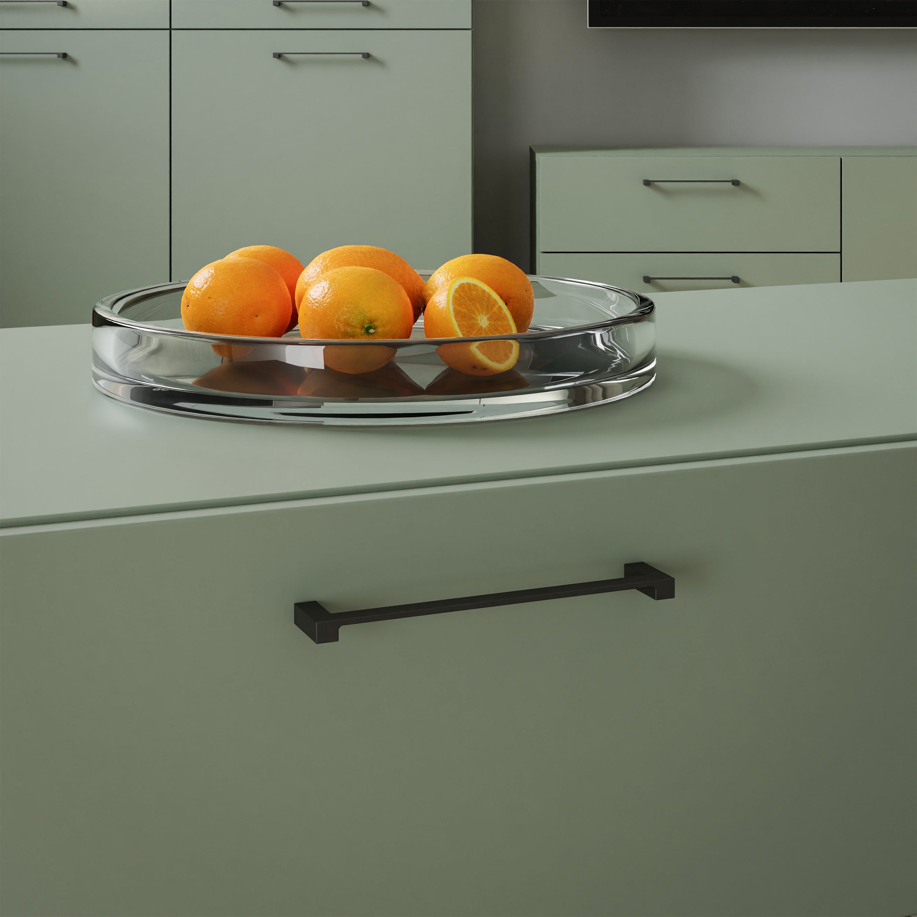 Sali 3 Door 3 Drawer Chest in Sage Green Furniture Edit Sali 3 Door 3 Drawer Chest in Sage Green Furniture Edit