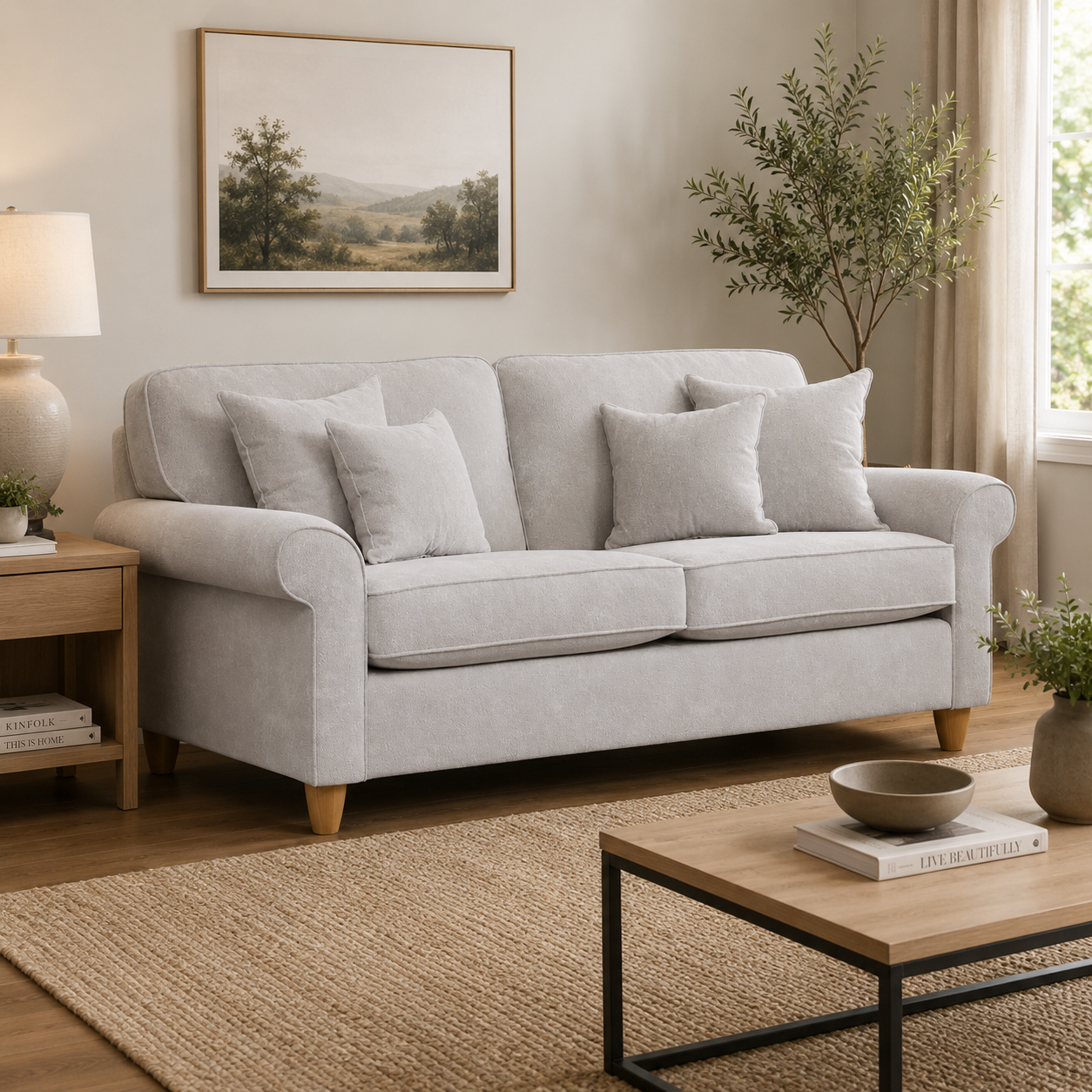 Medium Sofa Sic - Glory 2 Pearl The Great Sofa Company | Sinatra | Dorchester | Abingdon | Ashbury