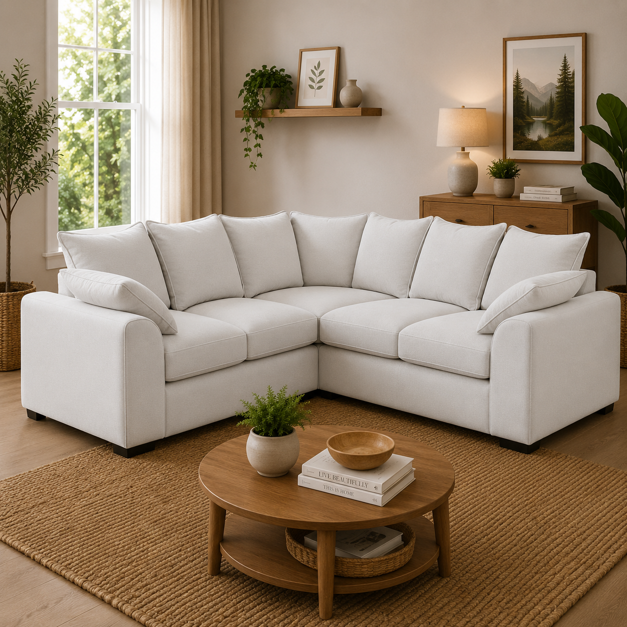 Colbee Sofa Beige Large Corner