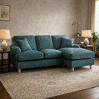 Right Hand Chaise Sofa Manhattan Emerald The Great Sofa Company | Piper | Vienna | Arthur | Emeline | Swift | Morris